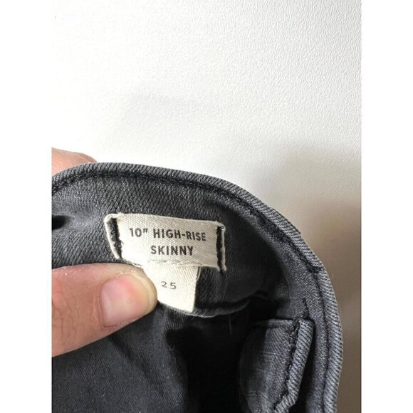 Madewell 10” high-rise skinny‎ black jeans - Picture 9 of 11